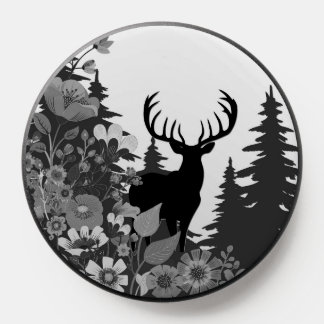 Deer with Big Rack Out of Forest  PopSocket