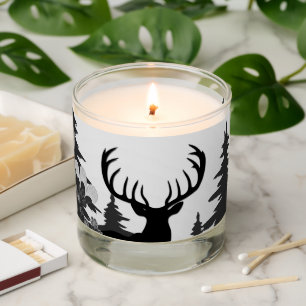 Deer with Big Rack Out of Forest  Scented Candle