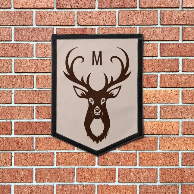 Deer with Your Monogram Pennant (Insitu 1)