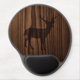 Deer Wood Look Gel Mouse Pad