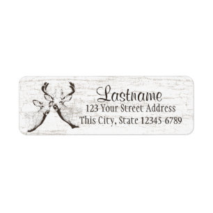 Deer Woodland Birch Label