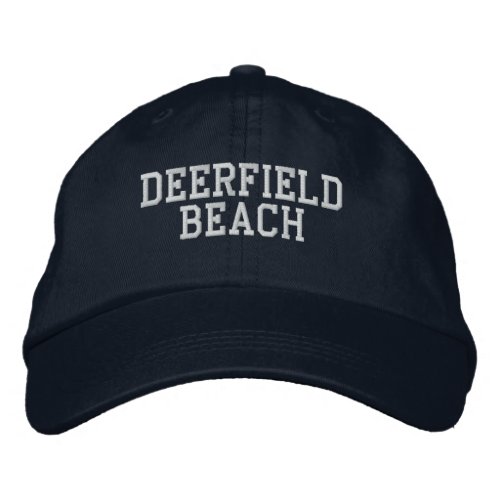 Deerfield Beach Florida Embroidered Baseball Hat