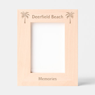 Deerfield Beach Florida Laser Engraved frame