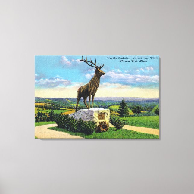 Deerfield River Valley on Mohawk Trail Canvas Print (Front)