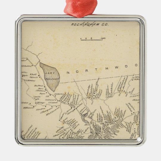 Deerfield, Rockingham Co Metal Ornament