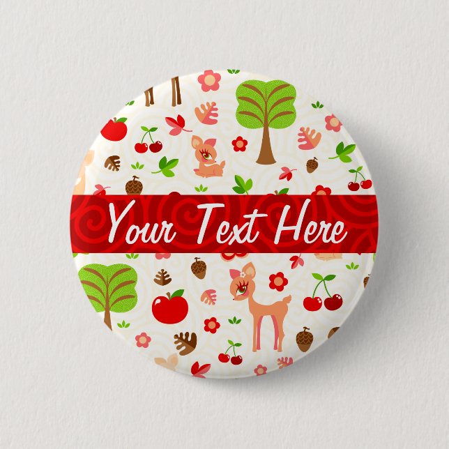 Deerie Forest Button (Front)