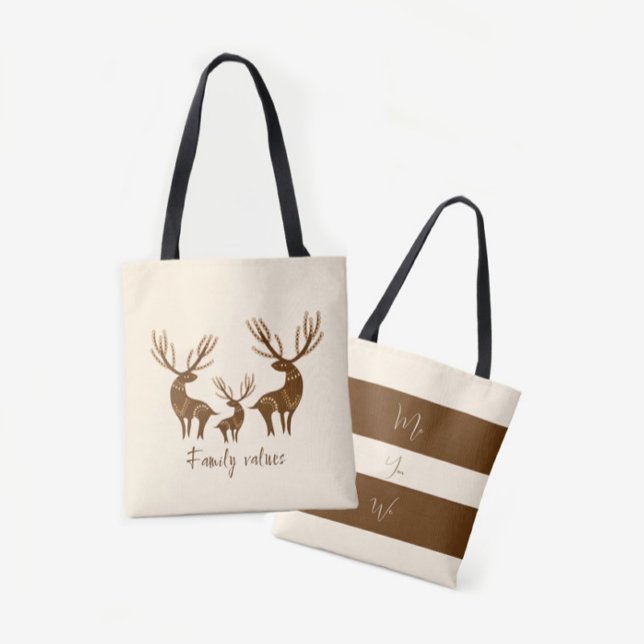 Deers family tote bag (Creator Uploaded)