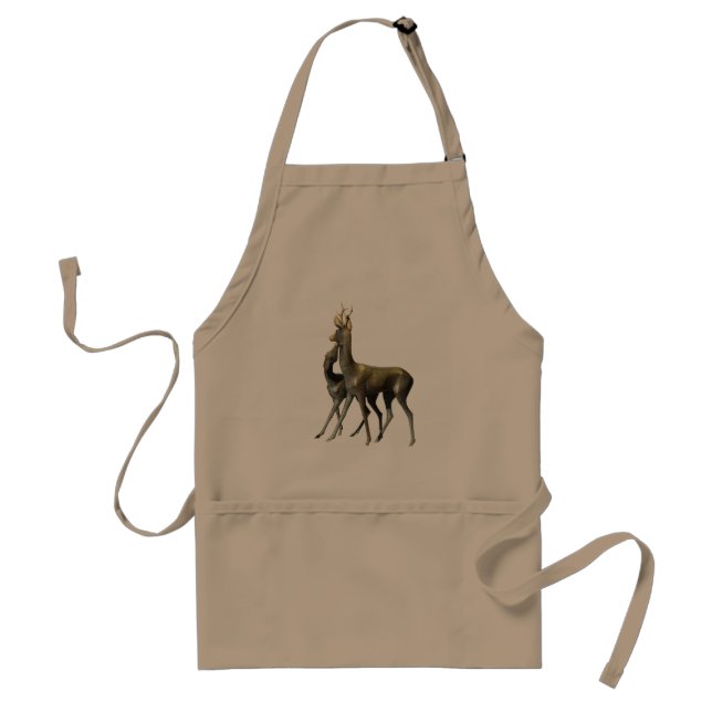 Deers in love adult apron (Front)