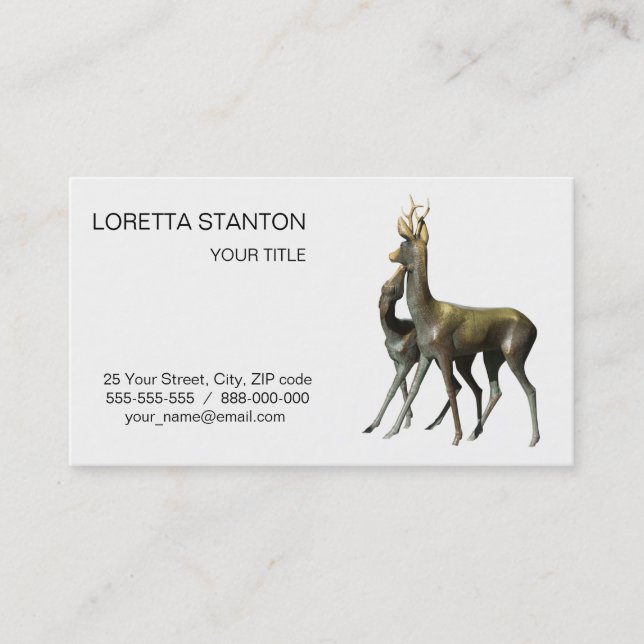 Deers in love business card (Front)