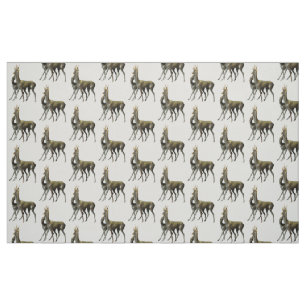 Deers in love fabric