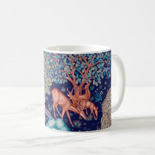 Deers in The Forest, William Morris Coffee Mug