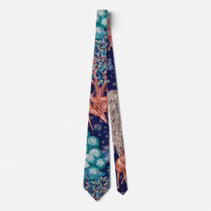 Deers in The Forest, William Morris Neck Tie