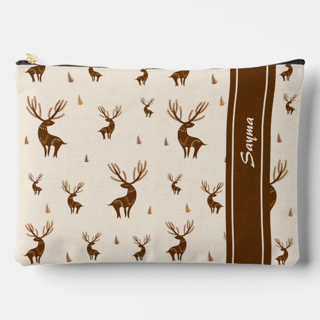 Deers pattern accessory pouch (Front)