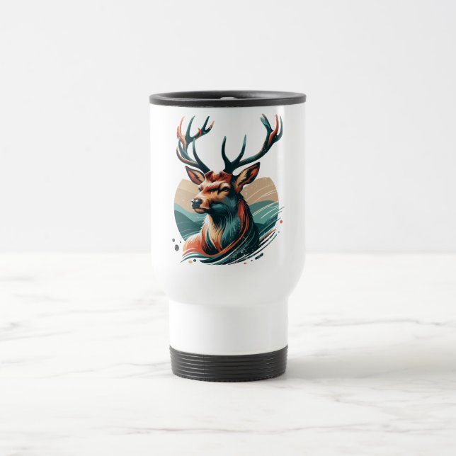 Deer's Sublime Look Travel Mug (Center)