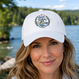 Deerwood Lake Gone Fishing Lake Life Hat