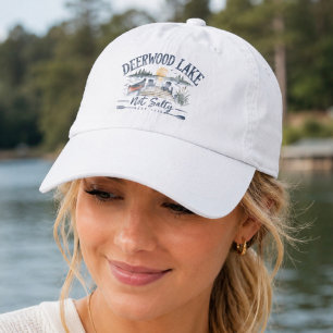 Deerwood Lake “Not Salty” Vintage Lake Life Hat
