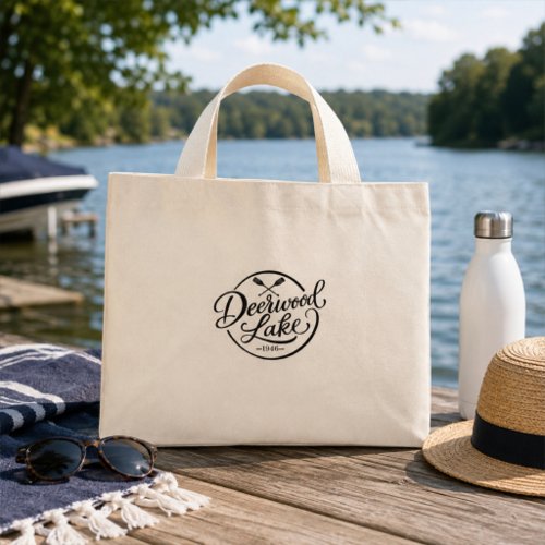 Deerwood Lake Oars Classic Lake Life Mini Tote Bag