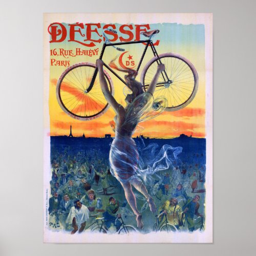 Desse Cycles 1898 Vintage Advertising Poster