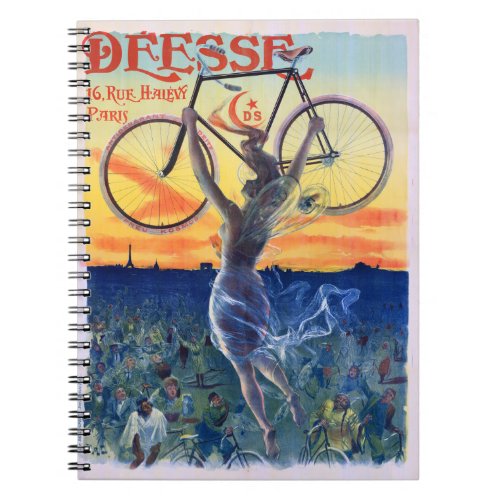 Desse Cycles 1898 Vintage Advertising Poster Notebook