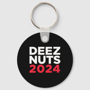Deez Nuts 2024 - Humorous Meme Republican Democrat Keychain