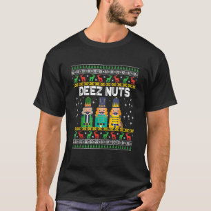 Deez Nuts Nutcracker Funny Ugly Christmas Sweater