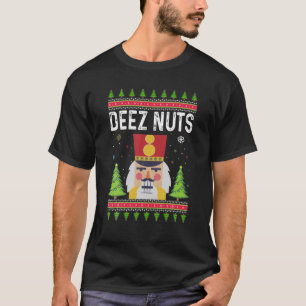 Deez Nuts Nutcracker Men's Ugly Christmas Outfit F T-Shirt