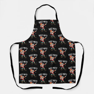Deez Nuts Nutcracker Nut Funny Christmas  Apron