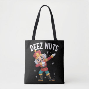 Deez Nuts Nutcracker Nut Funny Christmas  Tote Bag
