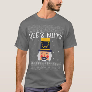 Deez Nuts Nutcracker Ugly Christmas Sweater Funny