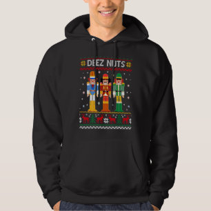 Deez Nuts Ugly Christmas Sweater Xmas Nutcracker