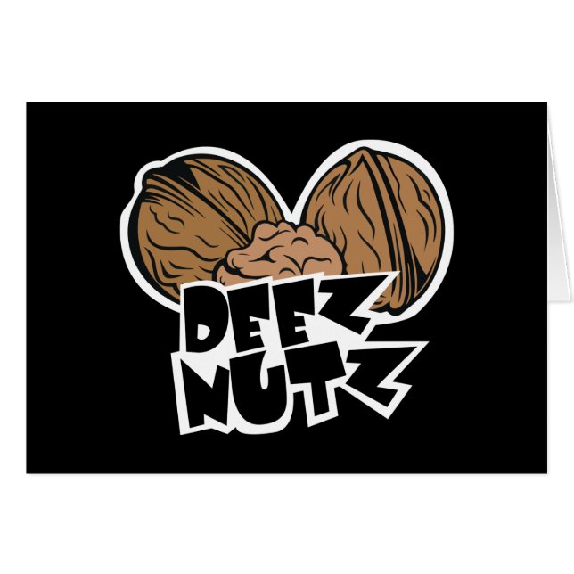 Deez Nutz Funny Illustration Cards (Front Horizontal)