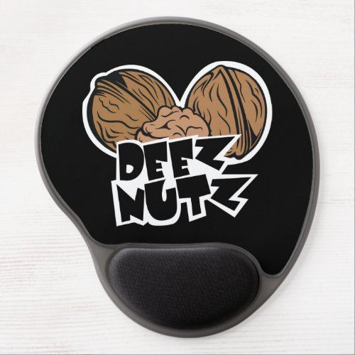 Deez Nutz Funny Illustration Gel Mouse Pad