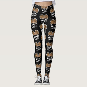 Deez Nutz Funny Illustration Leggings