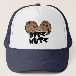 Deez Nutz Funny Illustration Trucker Hat