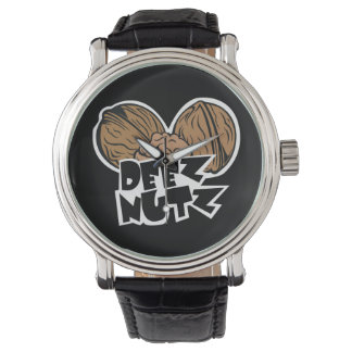 Deez Nutz Funny Illustration Watch