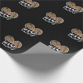 Deez Nutz Funny Illustration Wrapping Paper (Corner)
