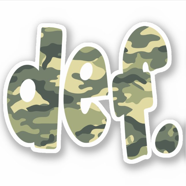 def. camo sticker (Front)