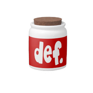 def. candy jar