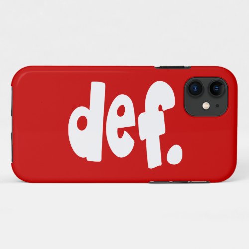 def iPhone 11 case