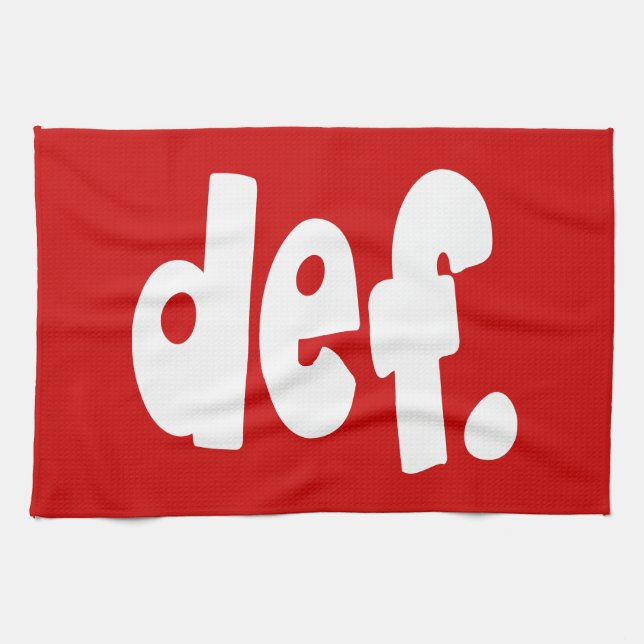 def. kitchen towel (Horizontal)