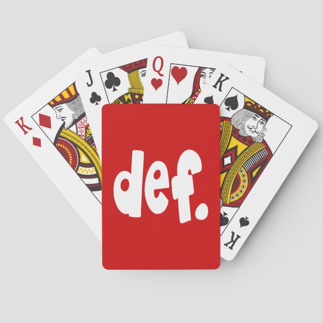 def. poker cards (Back)