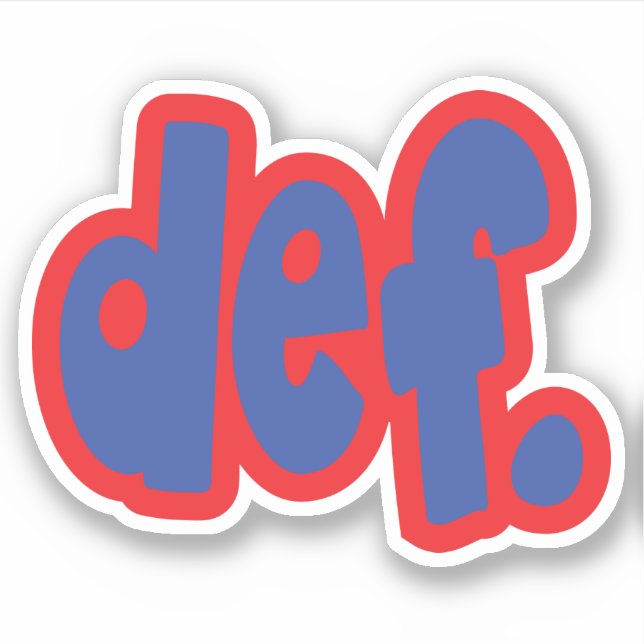 def. sticker (Front)