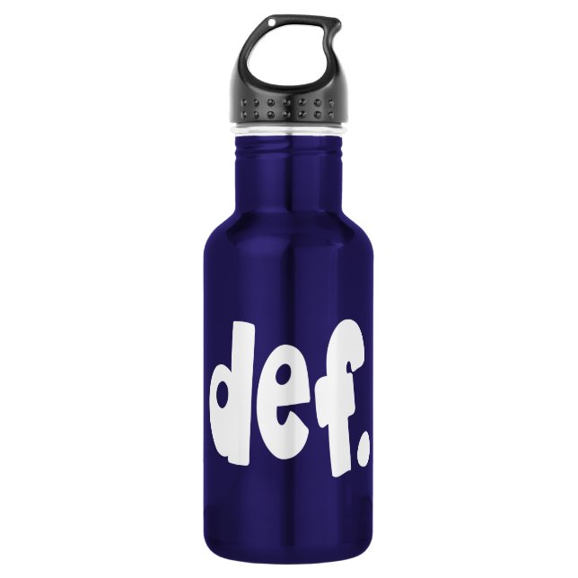 def. water bottle (Front)