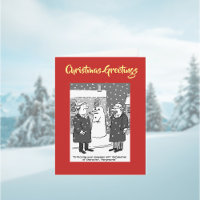 Defamation Character Legal QR Code Christmas Card