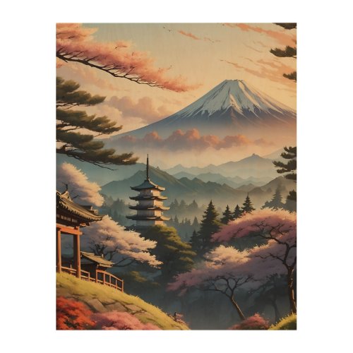 Default_Depiction_of_morning_in_Japan_with_beautif Wood Wall Art