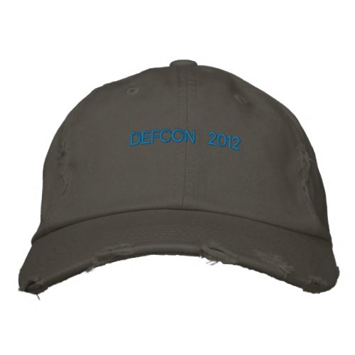 DEFCON 2012 EMBROIDERED BASEBALL HAT