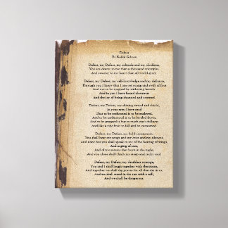 Defeat By Kahlil Gibran Canvas Print