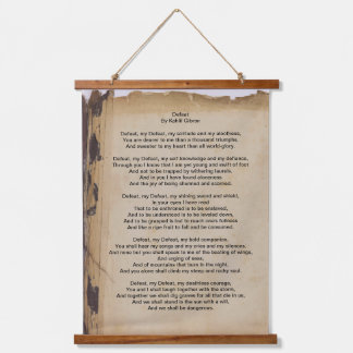 Defeat By Kahlil Gibran Hanging Tapestry