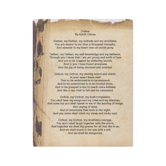  Defeat by Kahlil Gibran Metal Print