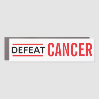 Defeat Cancer Car Magnet